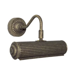 Bilderleuchte Messing B: 21,5 cm schwenkbar in Bronze E14