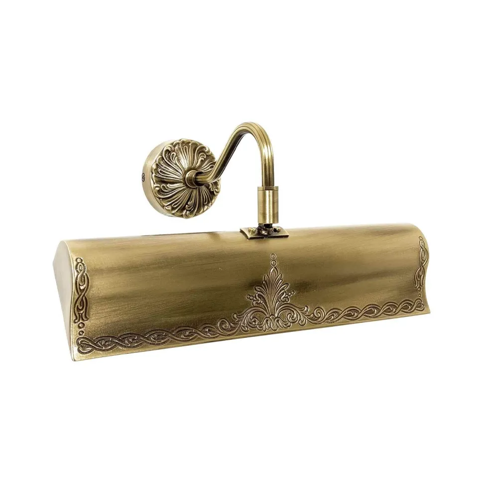 Bilderleuchte Messing B: 31 cm schwenkbar in Bronze E14