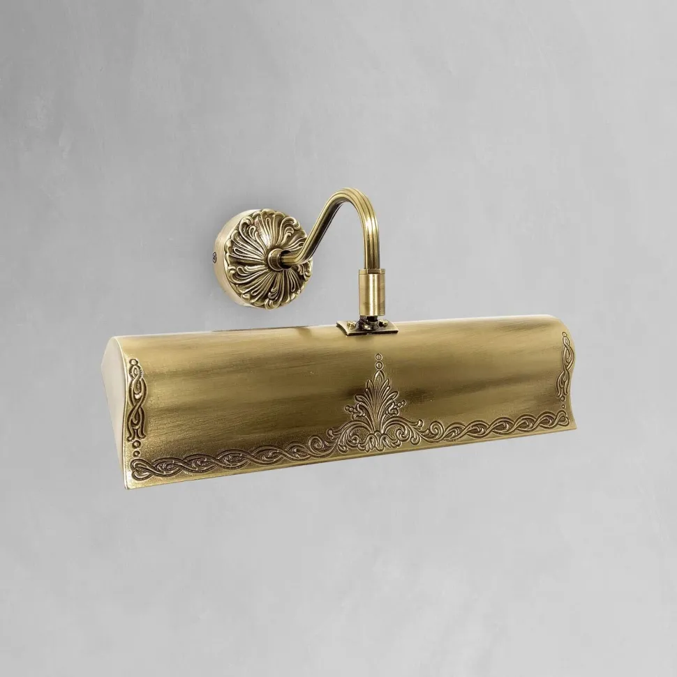 Bilderleuchte Messing B: 31 cm schwenkbar in Bronze E14