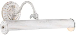 Bilderleuchte Metall E14 verstellbar 35,9 cm breit Weiß