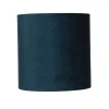 Blauer Lampenschirm für Stehlampen Stoff Zylinder