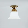 Blendarme Deckenlampe Berliner Messing Glas E27 Ø16 cm