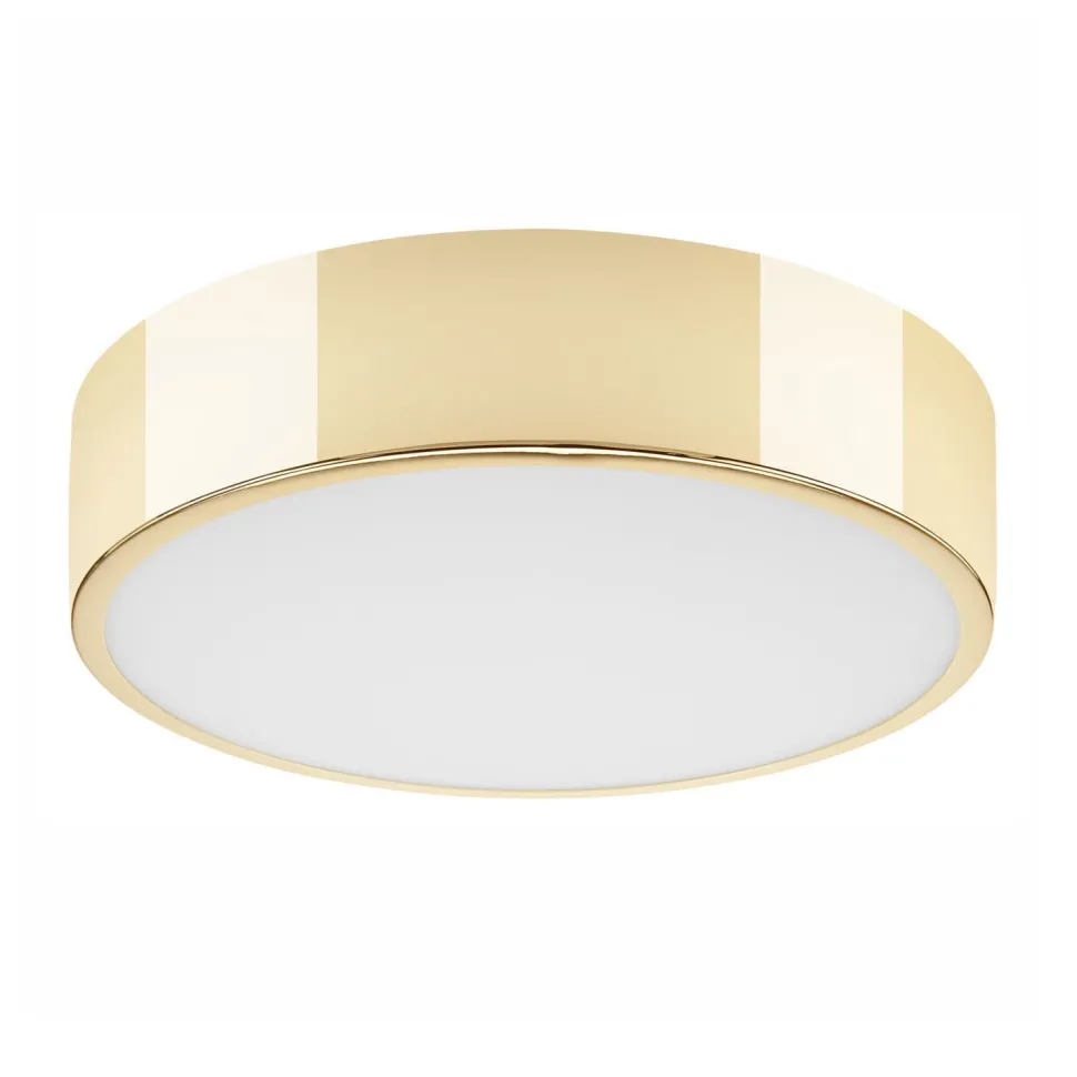 Blendarme Deckenlampe Glas 2-flmg in Gold E27 Ø36 cm