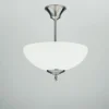 Blendarme Deckenlampe in Nickel Messing Glas E27 Ø32 cm