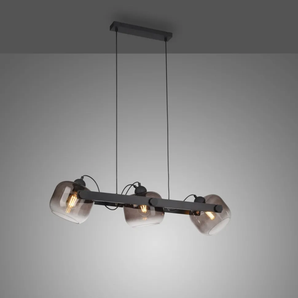 Blendarme Hängelampe Glas Metall E27 90 cm schwenkbar