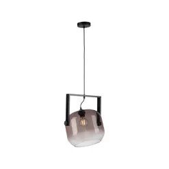 Blendarme Hängelampe Glas Metall L:35 cm E27 Industrie