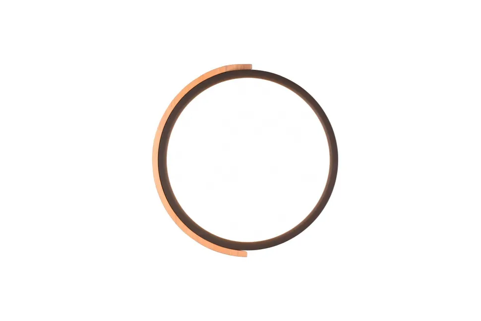 Blendarme LED Deckenlampe Holz rund Ø31,5 cm Schwarz