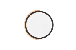 Blendarme LED Deckenlampe Holz rund Ø31,5 cm Schwarz