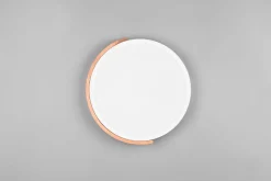 Blendarme LED Deckenlampe Holz rund Ø31,5 cm 20 W Weiß