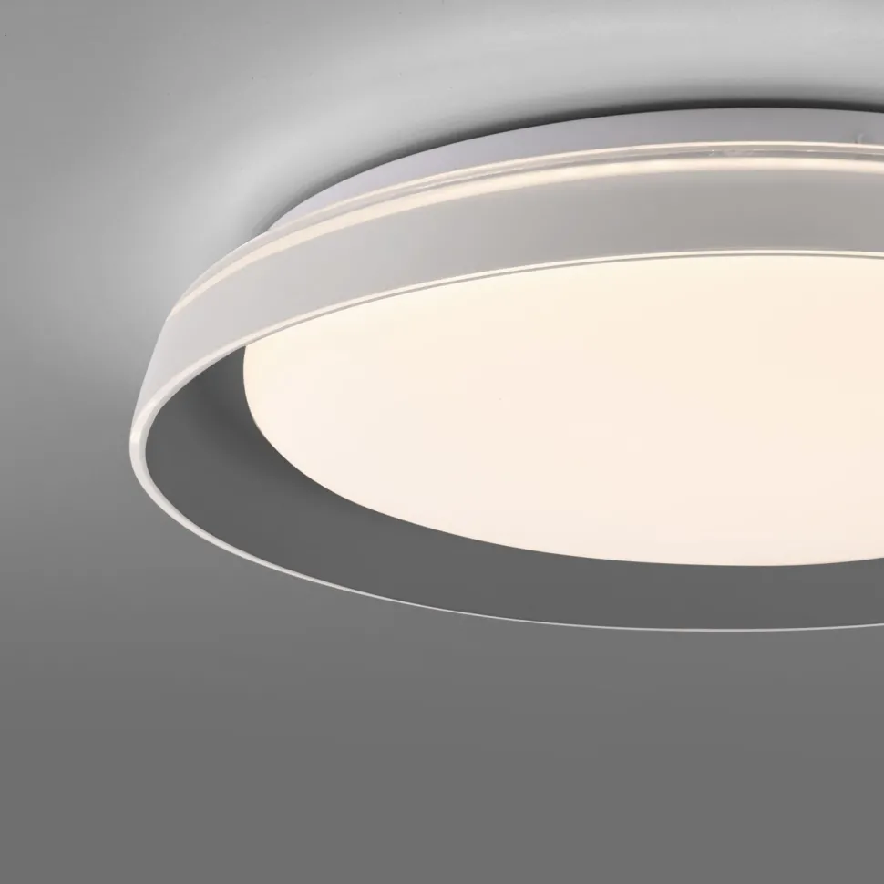 Blendarme LED Deckenlampe Grau Ø43 cm 2630 lm dimmbar