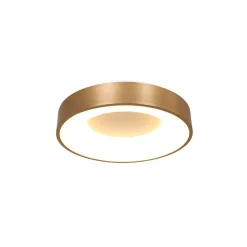Blendarme LED Deckenlampe in Gold Weiß Ø30 cm stilvoll