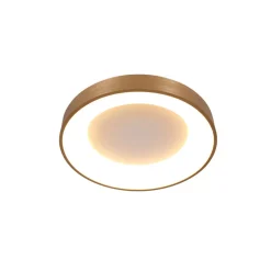 Blendarme LED Deckenlampe in Gold Weiß Ø30 cm stilvoll