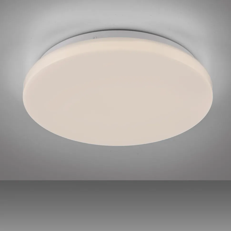 Blendarme LED Deckenlampe Weiß Ø22 cm rund 8 W wohnlich