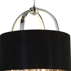 Blendarme LED Hängelampe Stoff Metall warmweiß Ø38 cm