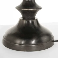 Blendarme Nachttischlampe in Schwarz Gold E27 65 cm