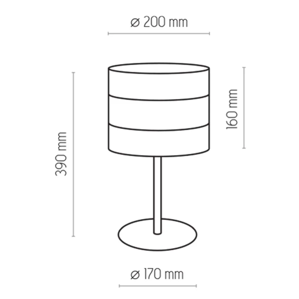 Blendarme Nachttischleuchte Schwarz Gold E27 39 cm