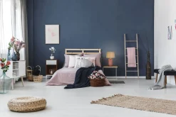 Blendarme Tischlampe Glas Stoff 37 cm Pink Natur E27