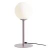 Blendarme Tischleuchte Metall Lila 35 cm E14 Glas Kugel