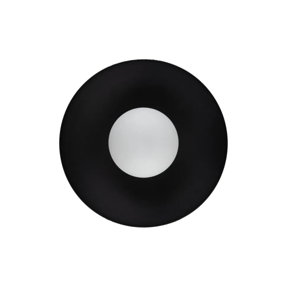 Blendarme Wandlampe Schwarz Metall Glas G9 Ø28 cm