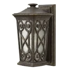 Braune Wandlampe Aluminium IP44 Rustikal Haus