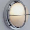Chrom Wandlampe LED echt Messing IP54 Maritim außen