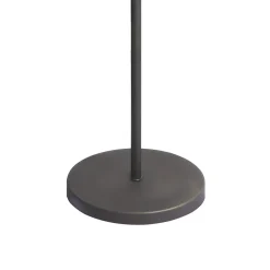 Deckenfluter klein 152 cm Messing Glas E27 in Bronze Weiß