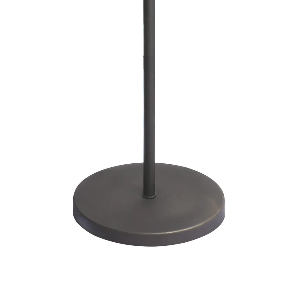 Deckenfluter klein 152 cm Messing Glas E27 in Bronze Weiß