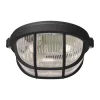Deckenlampe außen IP65 Schwarz E27 Maritim Ø 18 cm