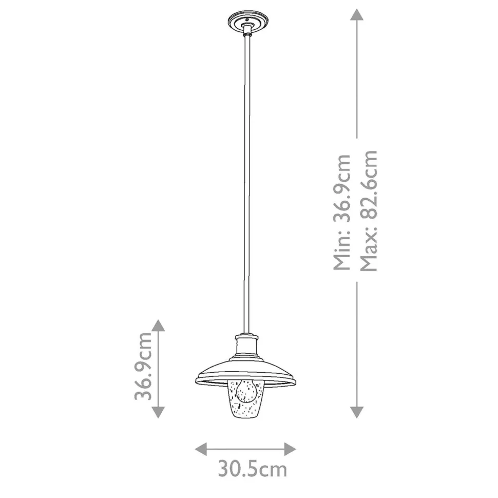Deckenlampe außen verstellbar max. 1,3 m Schwarz E27 IP44