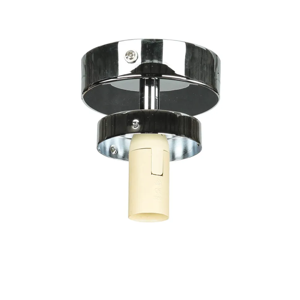 Deckenlampe Badezimmer Chrom Weiß E14
