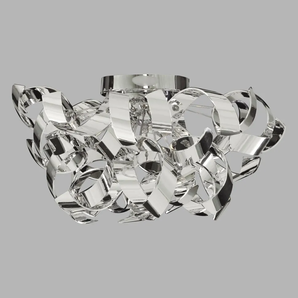 Deckenlampe Chrom Ø 45 cm H: 27 cm Metall 3x G9