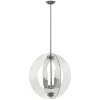 Deckenlampe Chrom Klar Metall Glas Modern BATILA