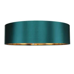 Deckenlampe 4-flammig Grün Gold Stoff dekorativ