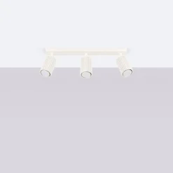 Deckenlampe 3-flammig GU10 B: 45 cm klein in Creme Modern