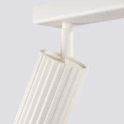 Deckenlampe 3-flammig GU10 B: 45 cm klein in Creme Modern