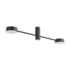 Deckenlampe 2-flammig GX53 Schwarz Metall Modern 68 cm lang