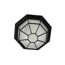 Deckenlampe für Außen Schwarz rustikal IP44 MILANO