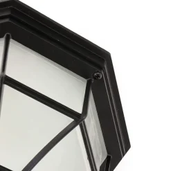 Deckenlampe für Außen Schwarz rustikal IP44 MILANO