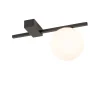 Deckenlampe G9 Schwarz Weiß Glas Aluminium Modern