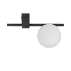 Deckenlampe G9 Schwarz Weiß Glas Aluminium Modern