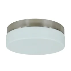 Deckenlampe Glas Matt Nickel