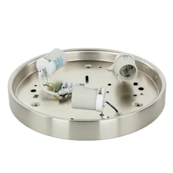 Deckenlampe Glas Matt Nickel