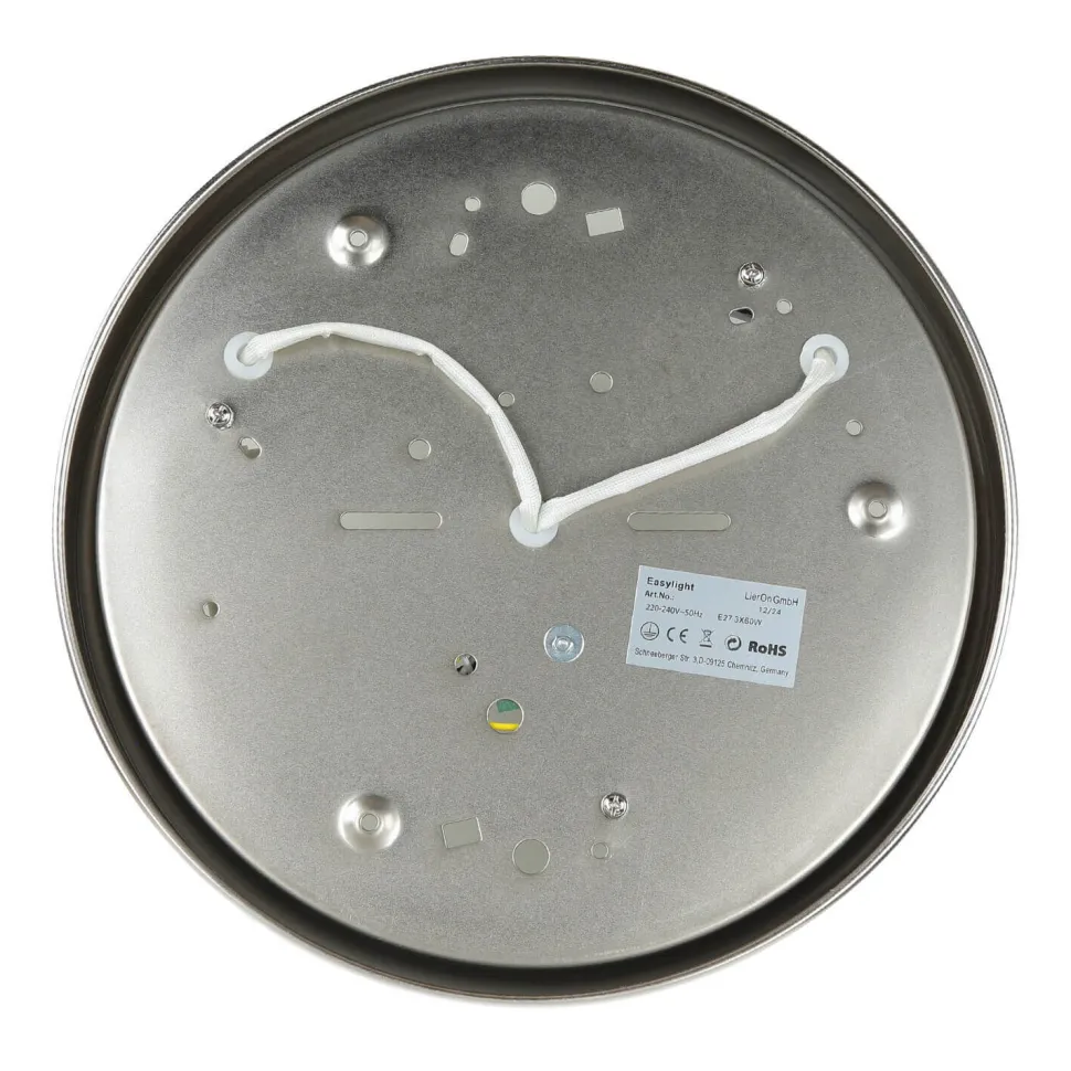 Deckenlampe Glas Matt Nickel