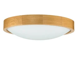 Deckenlampe groß Holz Glas Ø37cmSchlafzimmer