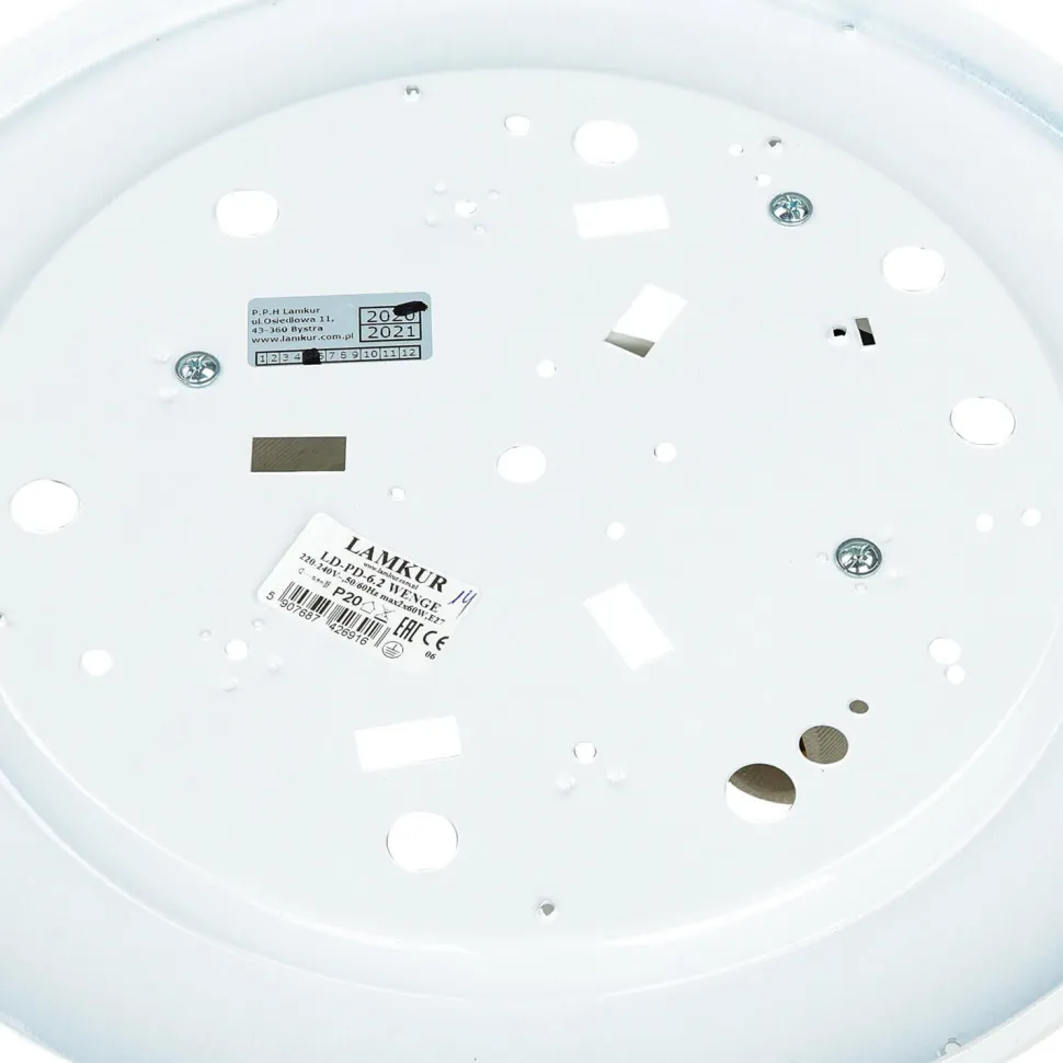 Deckenlampe groß Holz Glas Ø37cmSchlafzimmer