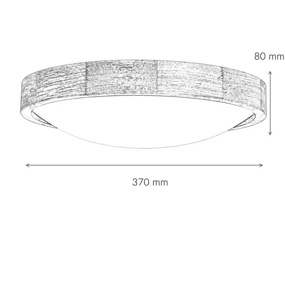 Deckenlampe groß Holz Glas Ø37cmSchlafzimmer