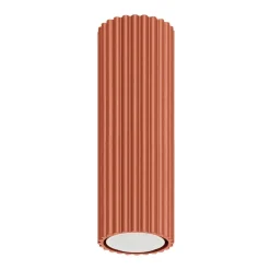 Deckenlampe GU10 H: 20 cm Ø 6,5 cm klein Rot Aufputz Modern