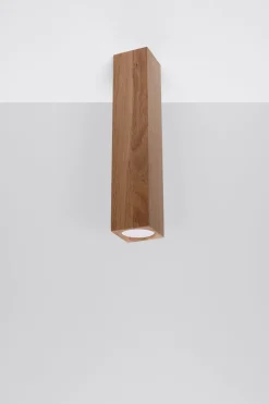 Deckenlampe Holz 30 cm hoch Modern GU10 BASILEA