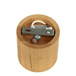 Deckenlampe Holz Ø10cm klein rund GU10 Modern