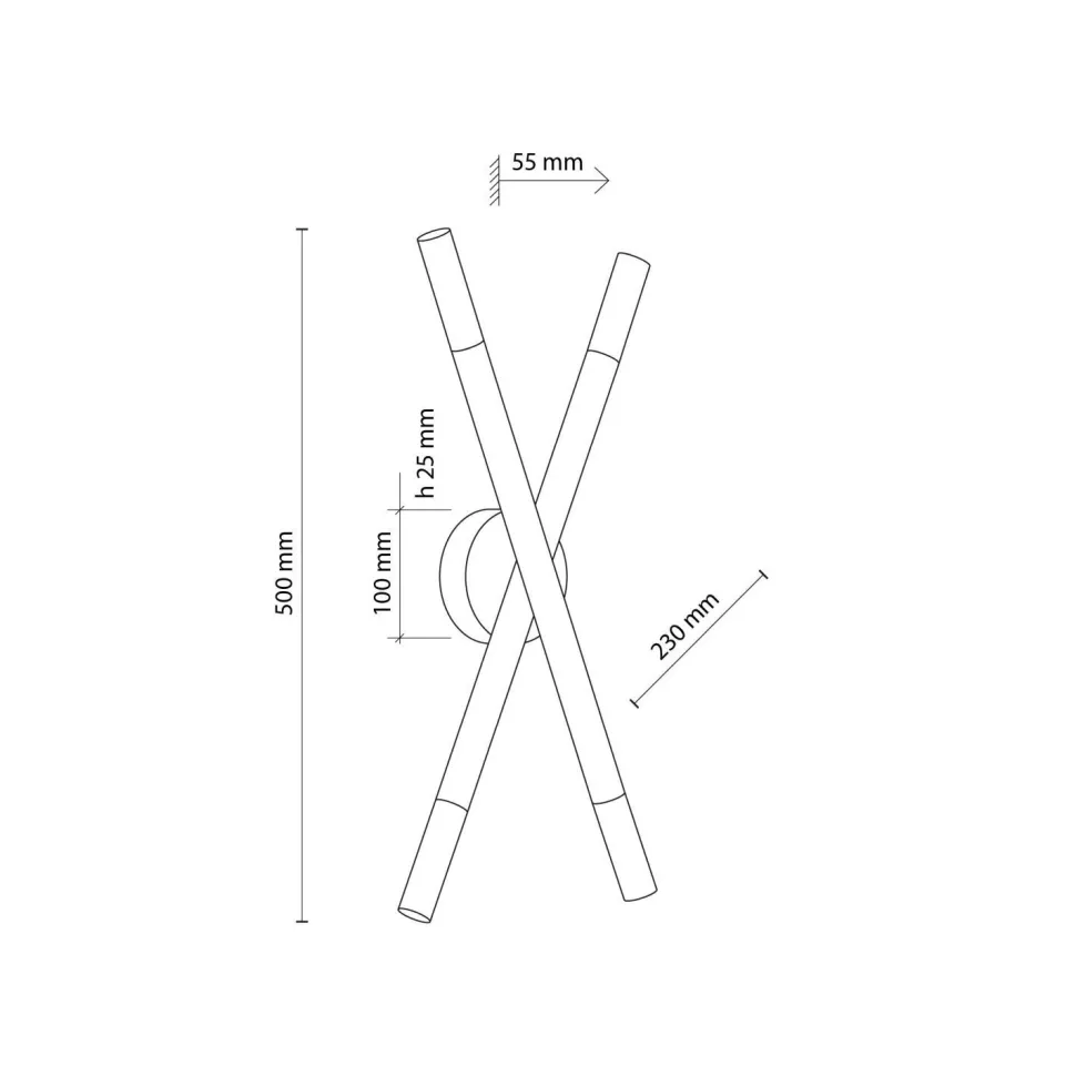 Deckenlampe Holz Glas 50 cm lang in Kiefer Weiß 4x G9
